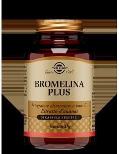 Solgar Bromelina Plus Integratore Drenante 60 Capsule